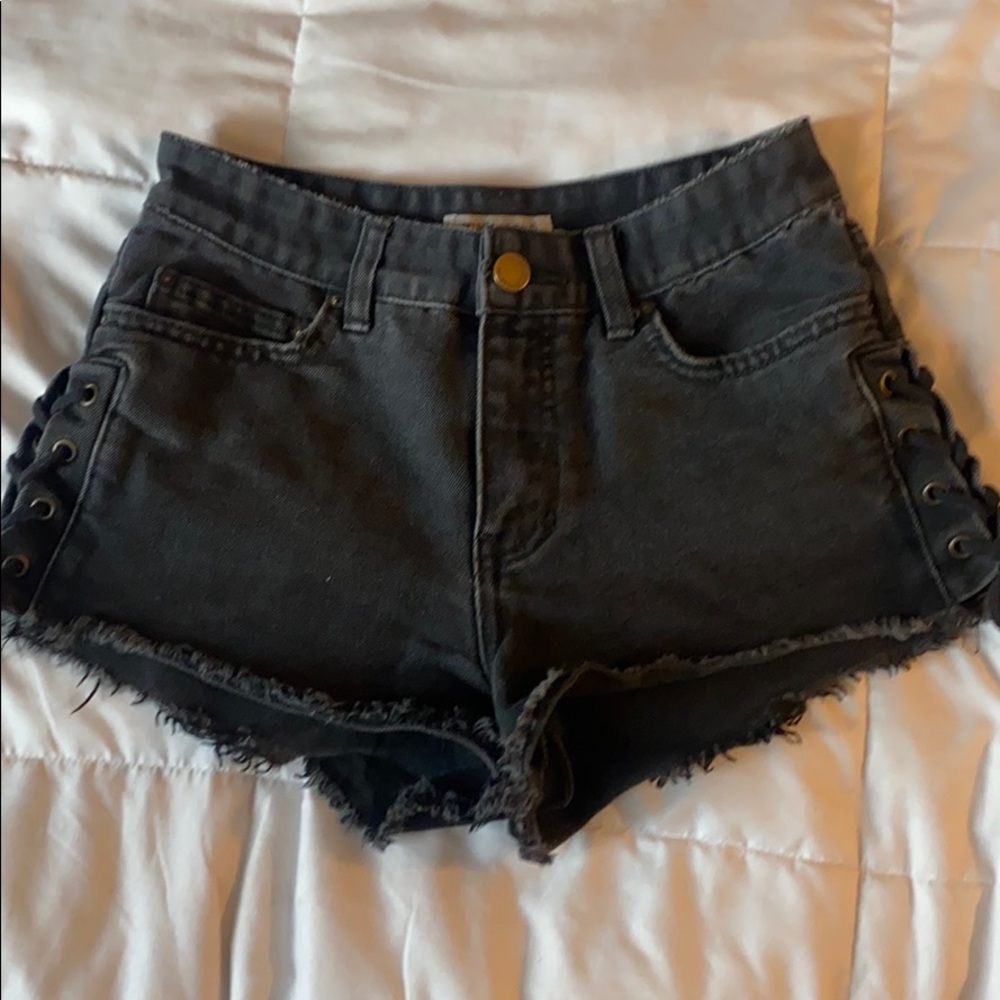 Black High Waisted Shorts